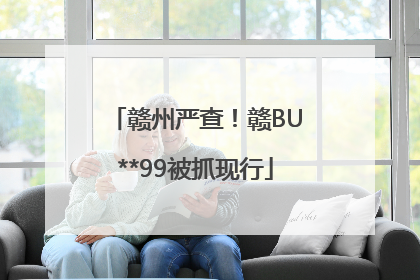 赣州严查！赣BU**99被抓现行