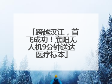 跨越汉江，首飞成功！襄阳无人机9分钟送达医疗标本