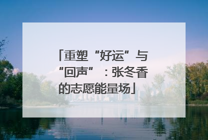 重塑“好运”与“回声”：张冬香的志愿能量场