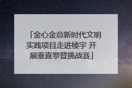 金心金意新时代文明实践项目走进楼宇 开展垂直攀登挑战赛