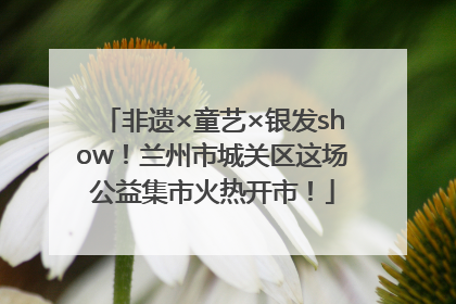 非遗×童艺×银发show！兰州市城关区这场公益集市火热开市！
