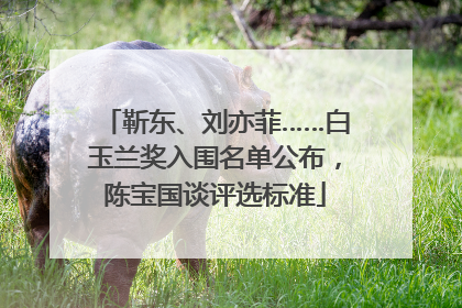 靳东、刘亦菲……白玉兰奖入围名单公布，陈宝国谈评选标准
