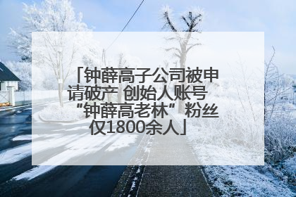 钟薛高子公司被申请破产 创始人账号“钟薛高老林”粉丝仅1800余人