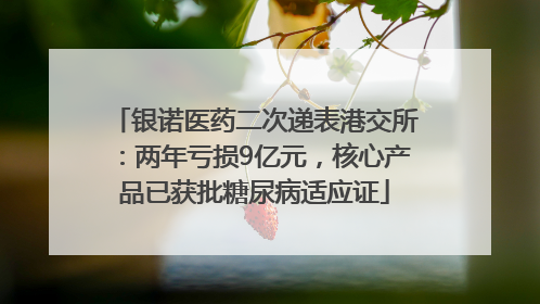 银诺医药二次递表港交所：两年亏损9亿元，核心产品已获批糖尿病适应证