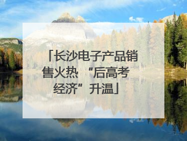 长沙电子产品销售火热 “后高考经济”升温