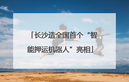 长沙造全国首个“智能押运机器人”亮相