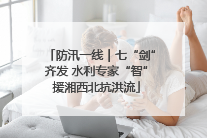 防汛一线｜七“剑”齐发 水利专家“智”援湘西北抗洪流