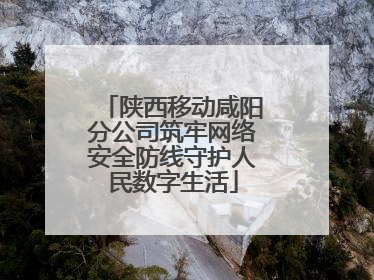 陕西移动咸阳分公司筑牢网络安全防线守护人民数字生活