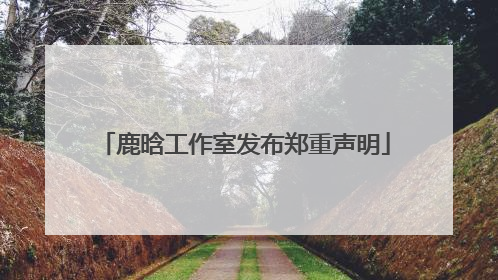 鹿晗工作室发布郑重声明
