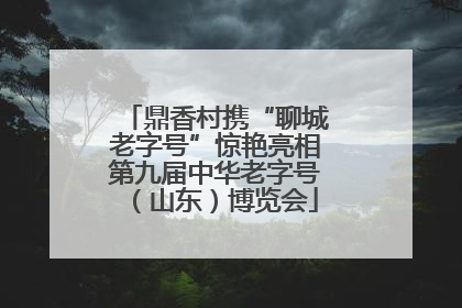 鼎香村携“聊城老字号”惊艳亮相第九届中华老字号（山东）博览会