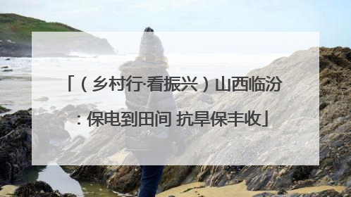 （乡村行·看振兴）山西临汾：保电到田间 抗旱保丰收