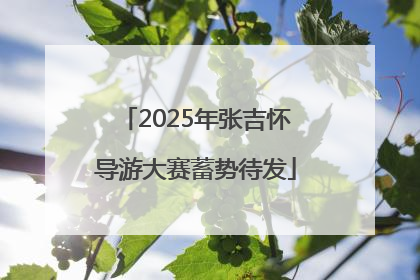 2025年张吉怀导游大赛蓄势待发