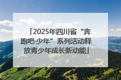 2025年四川省“奔跑吧·少年”系列活动释放青少年成长新动能