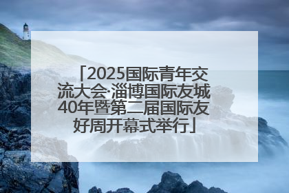 2025国际青年交流大会·淄博国际友城40年暨第二届国际友好周开幕式举行