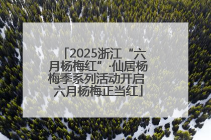 2025浙江“六月杨梅红”·仙居杨梅季系列活动开启 六月杨梅正当红