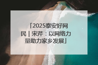 2025泰安好网民｜宋芹：以网络力量助力家乡发展
