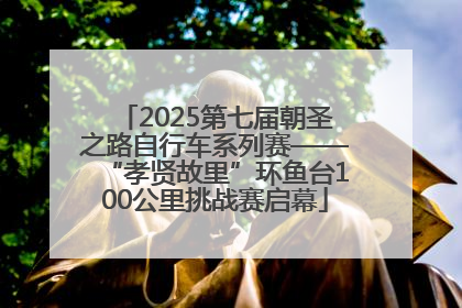 2025第七届朝圣之路自行车系列赛——“孝贤故里”环鱼台100公里挑战赛启幕