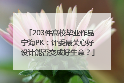 203件高校毕业作品宁海PK：评委最关心好设计能否变成好生意？
