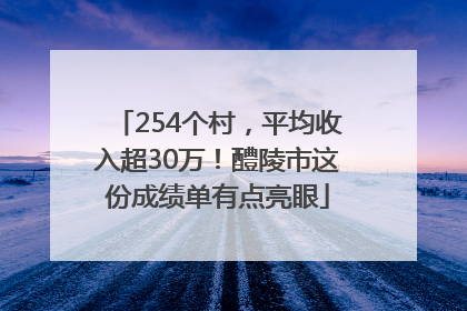 254个村，平均收入超30万！醴陵市这份成绩单有点亮眼