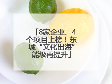 8家企业、4个项目上榜！东城“文化出海”能级再提升