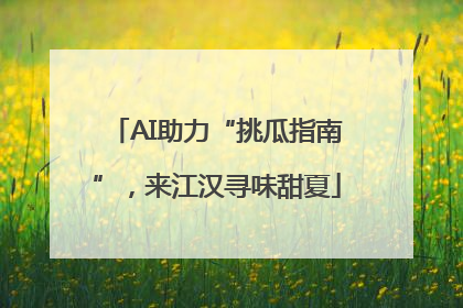 AI助力“挑瓜指南”，来江汉寻味甜夏